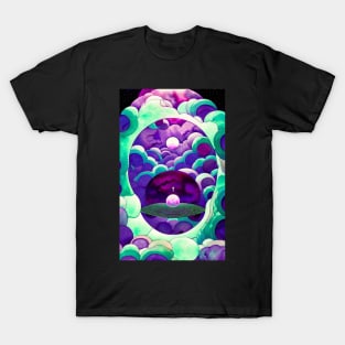 Trippy Abstract Cloudscape T-Shirt